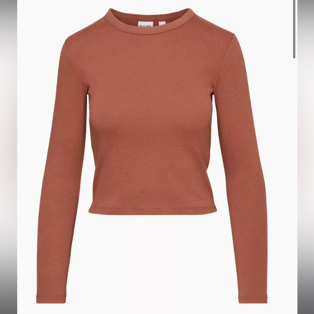 NWT | Aritiza (Sunday Best) Little Ribbed Long Sleeve Shirt